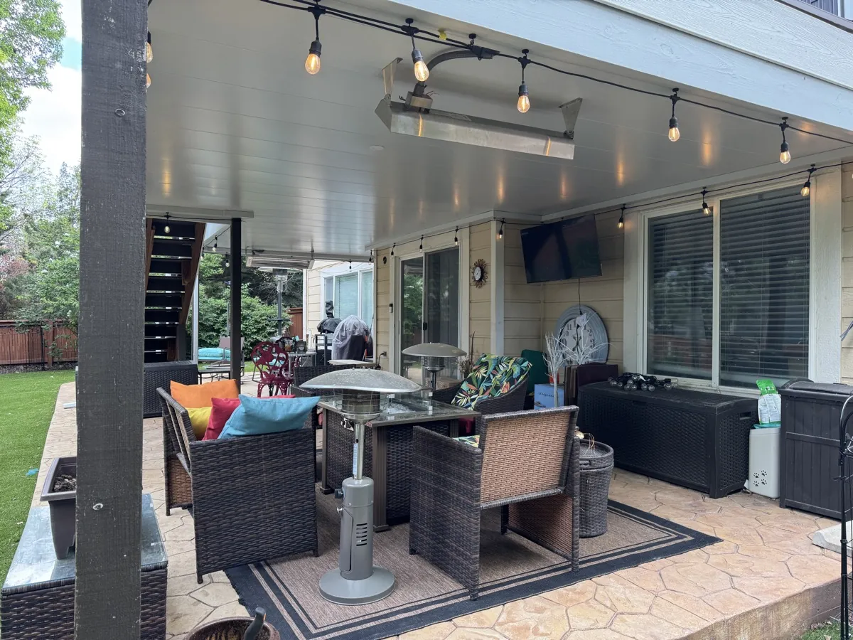 Finished underdeck ceiling in Castle Rock, Colorado