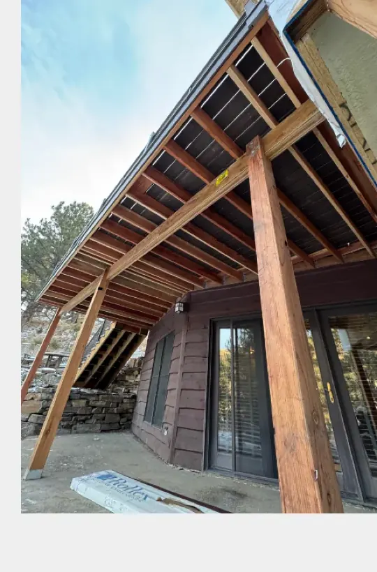 Before: unfinished underdeck area in Colorado