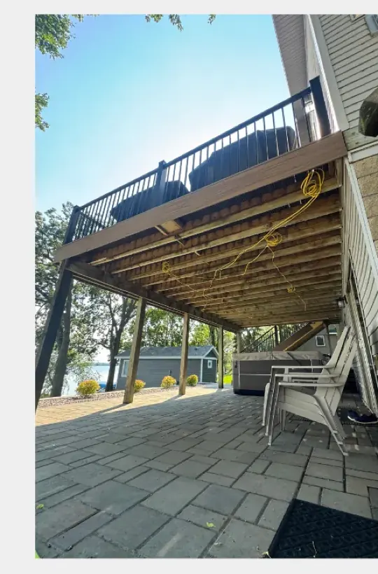 Before: unfinished underdeck area in Colorado