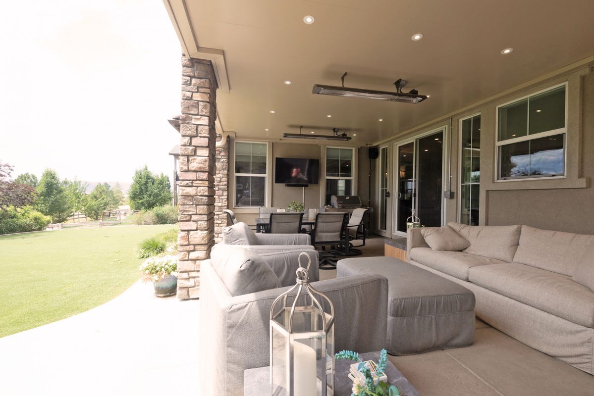 Ultimate outdoor living with infrared heater integration